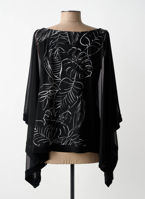 Top stretch manches courtes noir JOSEPH RIBKOFF femme