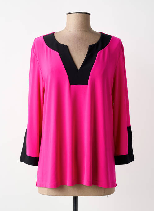 Top stretch manches longues rose JOSEPH RIBKOFF femme