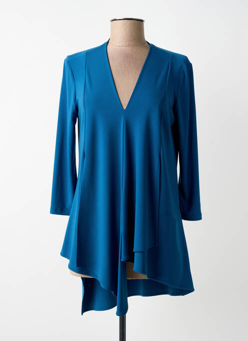 Tunique manches longues col v bleu JOSEPH RIBKOFF femme