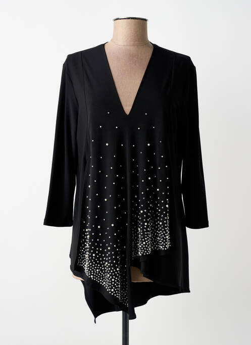 Tunique manches longues col v noir JOSEPH RIBKOFF femme