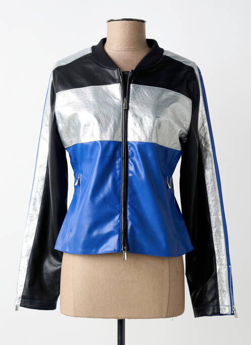 Veste casual col rond bleu LOLA CASADEMUNT femme