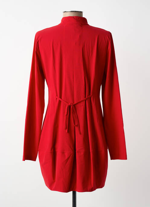 Veste casual col rond rouge INDIES femme