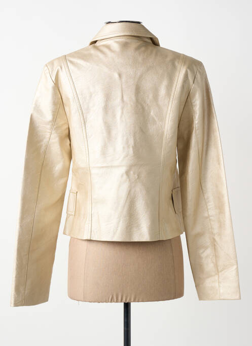 Veste simili cuir coupe cintrée or JOSEPH RIBKOFF femme