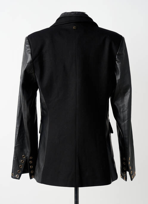 Veste simili cuir coupe cintrée noir LOLA CASADEMUNT femme