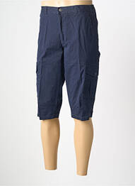 Bermuda stretch taille normale bleu LUIGI MORINI homme