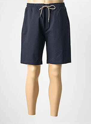 Bermuda taille élastique taille normale bleu J&JOY homme