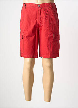 Bermuda stretch taille normale rouge TERRITOIRE D'HOMME homme