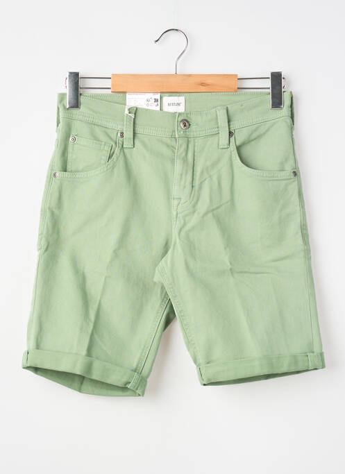 Bermuda stretch taille normale vert MUSTANG homme
