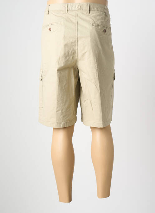 Bermuda stretch taille normale beige TERRITOIRE D'HOMME homme