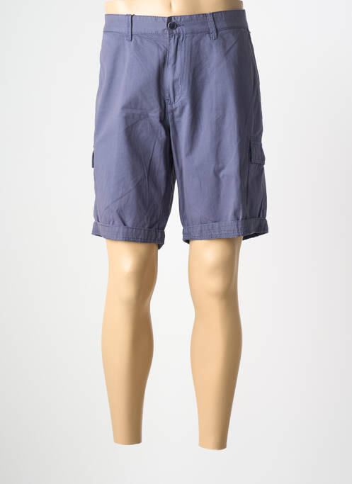 Bermuda tissage popeline taille normale bleu FYNCH-HATTON homme