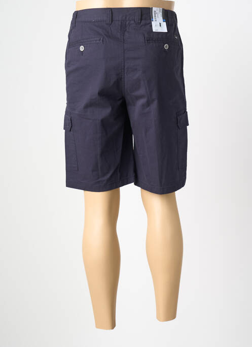 Bermuda stretch taille normale bleu LUIGI MORINI homme