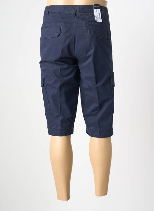Bermuda stretch taille normale bleu LUIGI MORINI homme