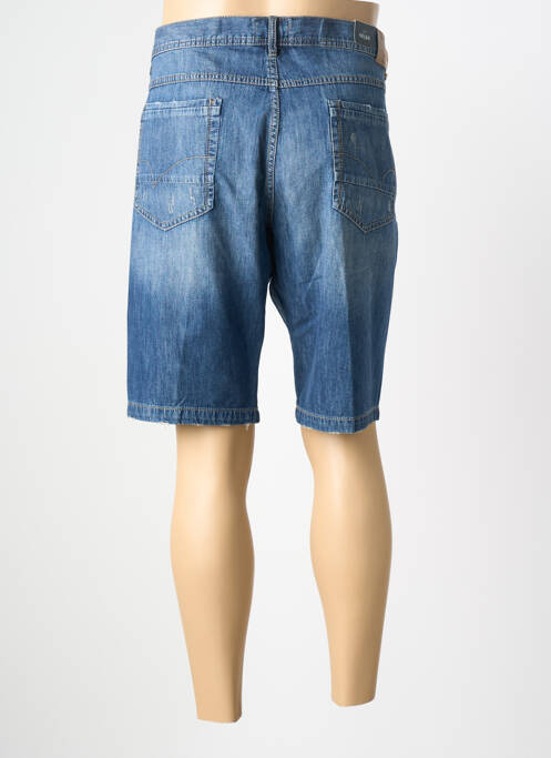 Bermuda coupe droite taille normale bleu SEA BARRIER homme