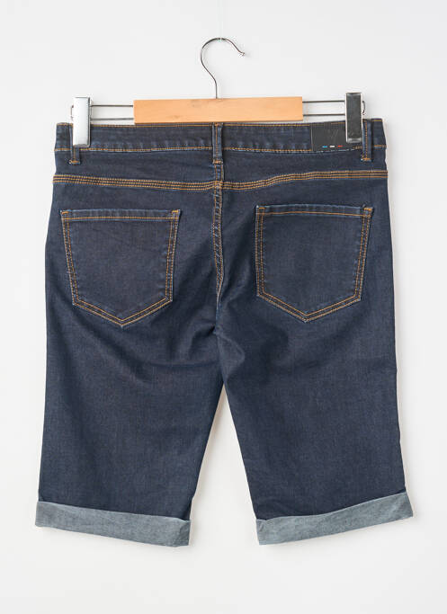 Bermuda stretch taille normale bleu VIRTUE homme