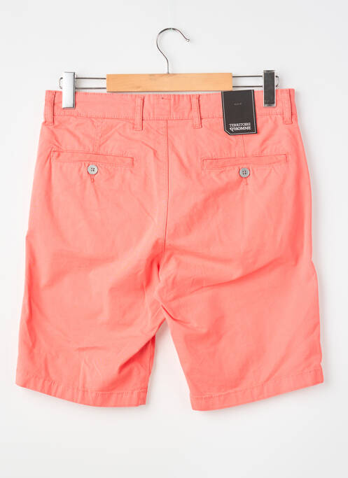 Bermuda stretch taille normale orange TERRITOIRE D'HOMME homme