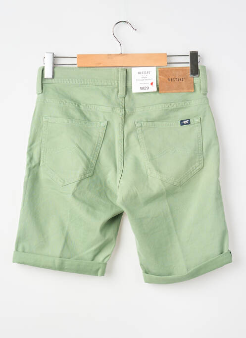 Bermuda stretch taille normale vert MUSTANG homme