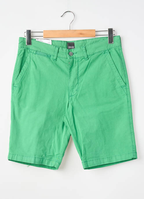 Bermuda stretch taille normale vert TERRITOIRE D'HOMME homme