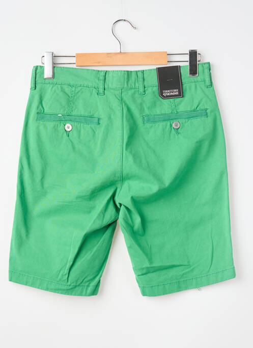 Bermuda stretch taille normale vert TERRITOIRE D'HOMME homme