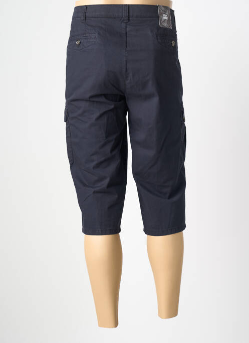 Pantacourt tissage popeline taille normale bleu MEYER homme