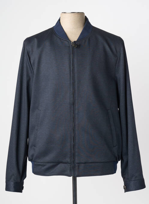 Veste casual coupe droite bleu TERRITOIRE D'HOMME homme