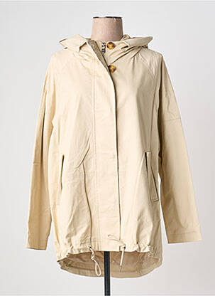 Parka manches longues a capuche beige ELENA MIRO femme