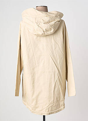 Parka col col montant a capuche beige ELENA MIRO femme