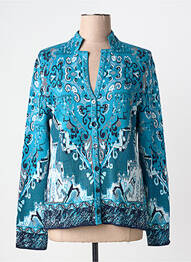 Gilet manches longues stretch bleu IVKO femme
