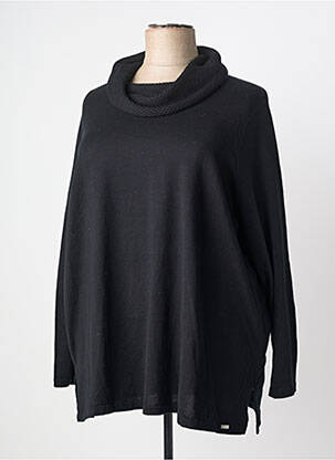 Pull coupe droite manches longues noir CHALOU femme