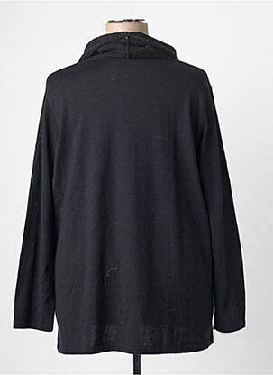 Pull coupe droite manches longues noir CHALOU femme