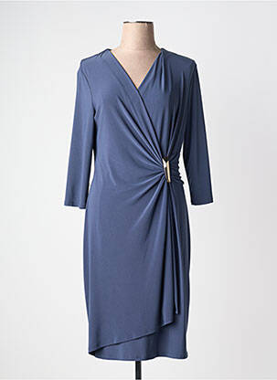 Robe mi-longue manches 3/4 manches 3/4 gris JOSEPH RIBKOFF femme
