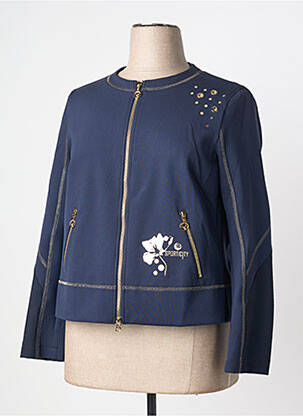 Veste casual col rond bleu SPORTALM femme