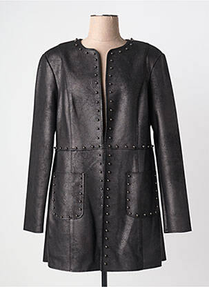 Veste casual epaulette noir JOSEPH RIBKOFF femme