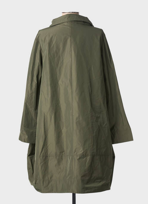 Imperméable manches longues sans capuche vert JOSEPH RIBKOFF femme