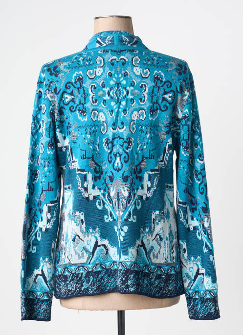 Gilet manches longues stretch bleu IVKO femme