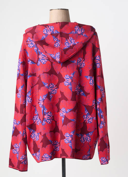 Gilet manches longues coupe cintrée rouge ELENA MIRO femme