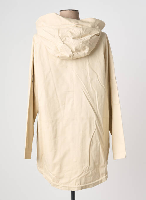 Parka finition intérieure doublure satiné a capuche beige ELENA MIRO femme
