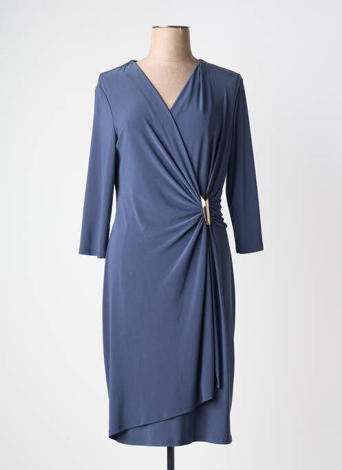 Robe mi-longue manches 3/4 manches 3/4 gris JOSEPH RIBKOFF femme