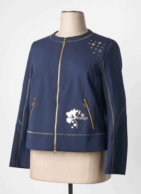 Veste casual col rond bleu SPORTALM femme