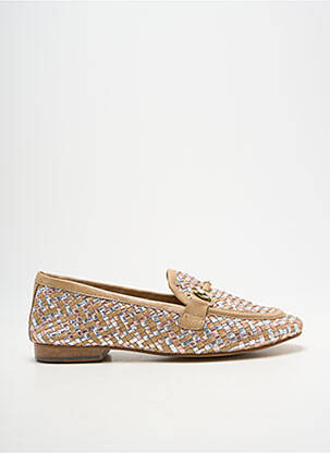 Mocassins tissage satiné talon plat jusqu'à 3cm beige COCO ET ABRICOT femme