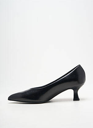 Escarpins tissage satiné talon de 4 à 6cm noir PEDRO MIRALLES femme