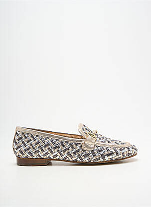 Mocassins tissage satiné talon plat jusqu'à 3cm or COCO ET ABRICOT femme