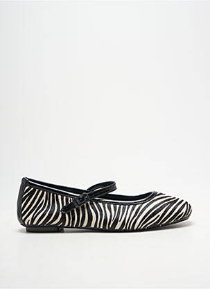 Ballerines bout carré talon plat jusqu'à 3cm noir REQINS femme