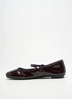 Ballerines matière lisse talon plat jusqu'à 3cm violet REQINS femme