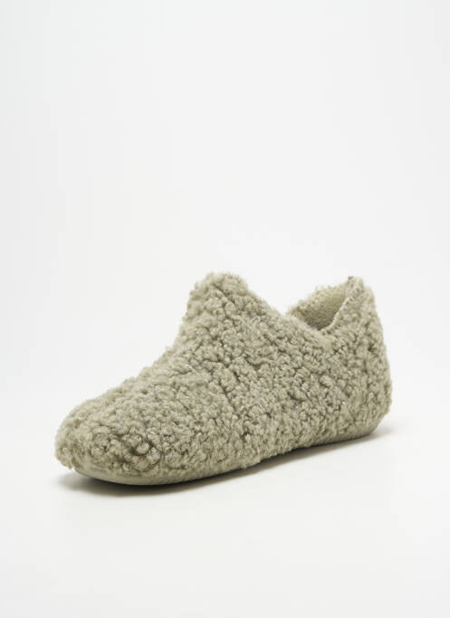 Chaussons/pantoufles bout rond talon plat jusqu'à 3cm vert VERBENAS femme