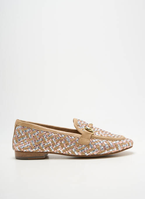 Mocassins tissage satiné talon plat jusqu'à 3cm beige COCO ET ABRICOT femme