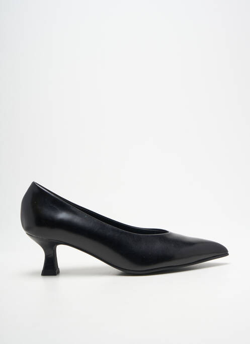Escarpins tissage satiné talon de 4 à 6cm noir PEDRO MIRALLES femme