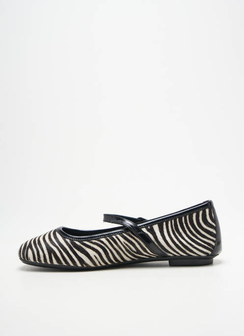 Ballerines bout carré talon plat jusqu'à 3cm noir REQINS femme