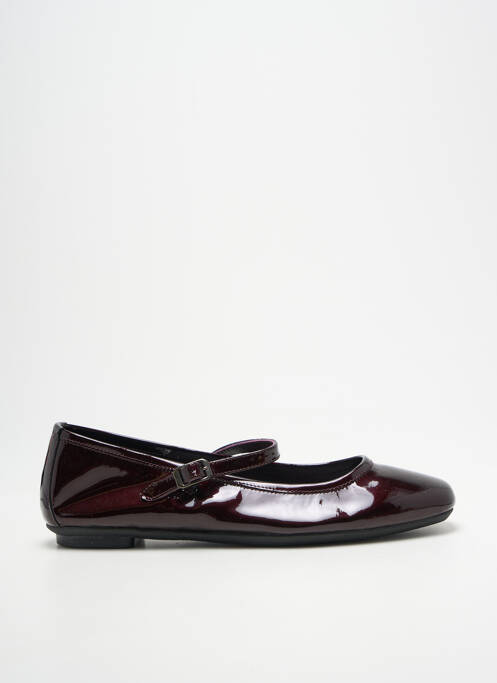 Ballerines matière lisse talon plat jusqu'à 3cm violet REQINS femme
