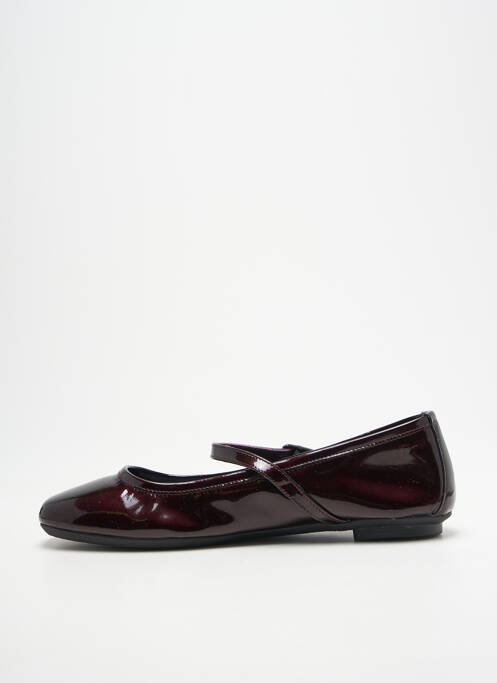 Ballerines matière lisse talon plat jusqu'à 3cm violet REQINS femme