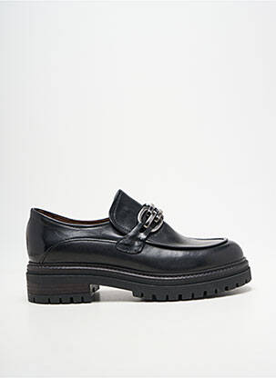 Mocassins tissage satiné talon de 4 à 6cm noir MURATTI femme